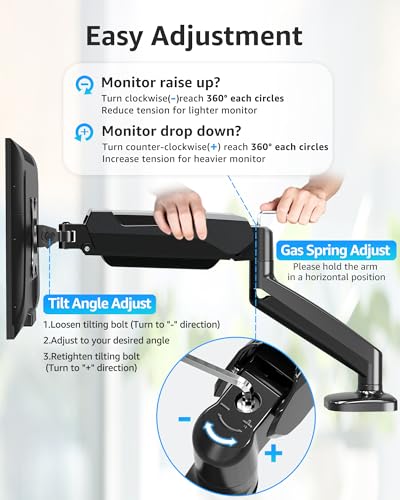 MOUNTUP 32-inch MU0004 Full Motion VESA Monitor Mount Black