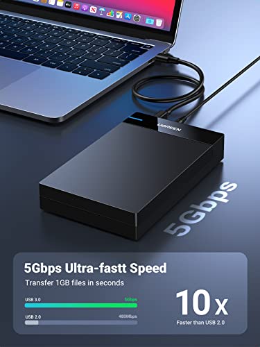 UGREEN 3.5 Inch External Hard Drive Enclosure Model 50423 with USB 3.0 Support