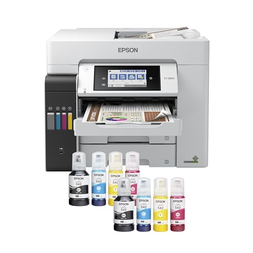 Epson 39.2 lbs EcoTank ET-5800 Color Inkjet Printer 4800 x 2400 dpi