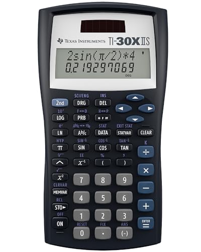 Texas Instruments 2.2" TI-30XIIS Scientific Calculator 6.12"L x 3.23"W Battery Powered LCD Black
