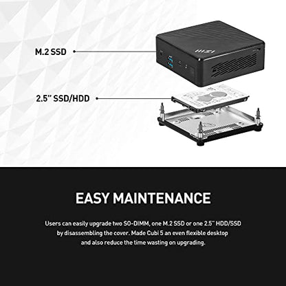 MSI Cubi 5 Mini PC CUBI512M086B Intel Core i3-1215U 1920x1080