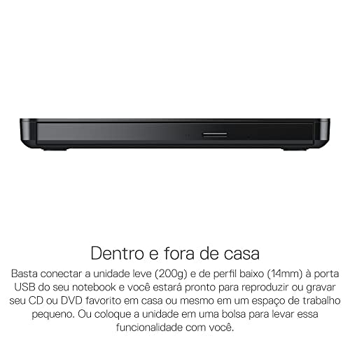 Dell DW316 Slim External Optical Drive 8x Write Speed USB Interface Compatible with Laptops