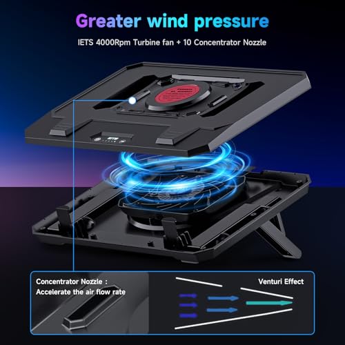IETS 14.76" x 11" x 2" GT300B0(Basic) Metal, Plastic Laptop Cooling Pad