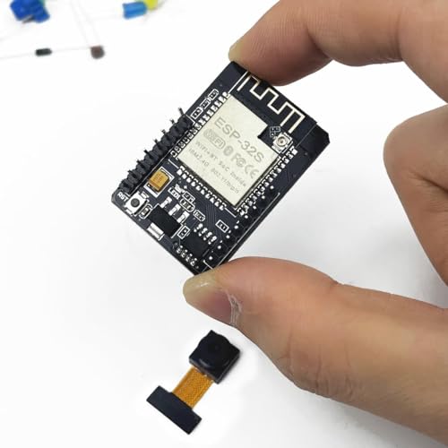 Hosyond ESP32-CAM C890-2PCS 2.4 GHz Dual-Core Development Board 240 MHz Wi-Fi Bluetooth 8 MB Storage