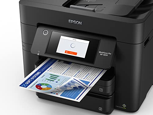 Epson WorkForce Pro 4834 All-in-One Multifunction Printer, 4800 x 2400, 25 ppm, Inkjet