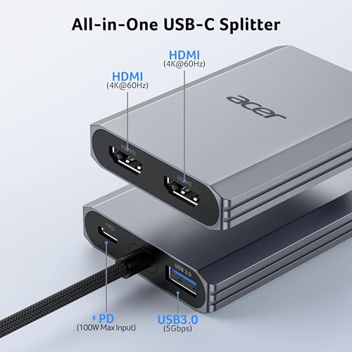 Acer 4-in-1 USB-C Hub ODK540 USB 3.0 HDMI Adapter