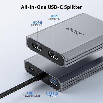 Acer 4-in-1 USB-C Hub ODK540 USB 3.0 HDMI Adapter