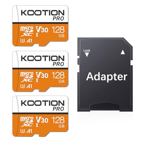 KOOTION 128GB Micro SDXC 3a4068a3-51c9-4e6f-8613-3d0ca4ad295c Class 10 UHS-I A1 V30