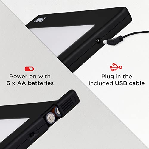 KODAK 7" x 5" RODLLP7X5 LED Light Box - Acrylic - Battery Powered