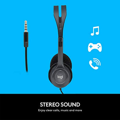 Logitech H111 Wired Headset 3.5mm Stereo Headphones
