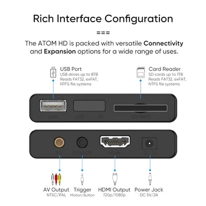NEUMITECH Atom HDMI Remote Controlled Digital Media Player 1920x1080 Pixels