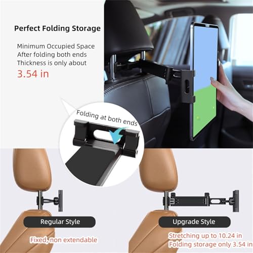 AIOYE 12.9-Inch Car Tablet Holder001 Adjustable Holder for All Compatible Devices