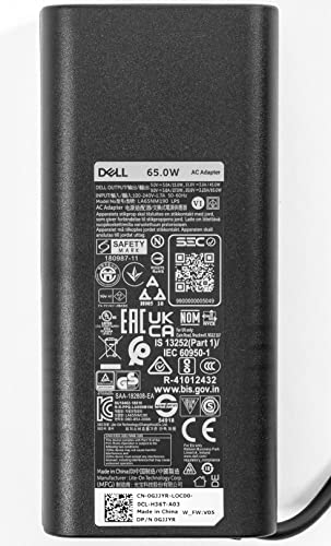 Dell 65W HA65NM190 USB Type C AC Adapter 240V 3.25A 20V DC Wall Mount