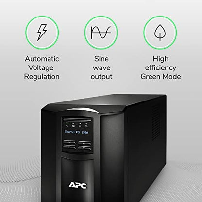 APC 1500VA SMT1500C 120V 1000W 50-60Hz Sinewave UPS Battery Backup
