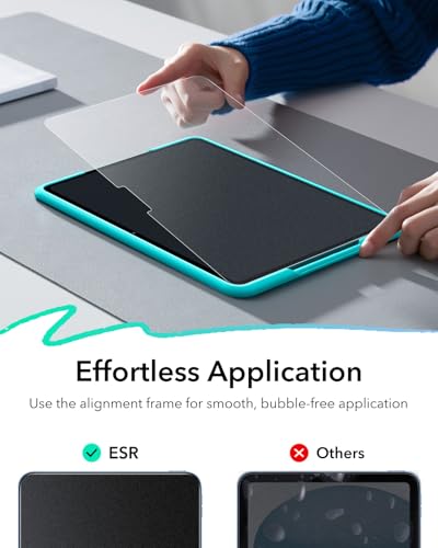 ESR 2 Pack Paper-Feel Tempered Glass Screen Protector for iPad Air 11" (M4/M3/M2) 9H Matte Anti-Glare