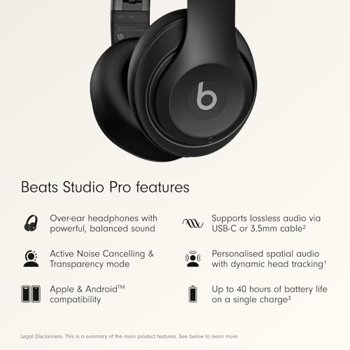 Beats 7.01 x 3.07 x 7.13 inches MQTP3LL/A 1 Lithium Ion Batteries 40 Hours 1.0 Count Headphones