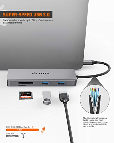 TOTU 11-Port USB-C Hub Model TT-HB002D