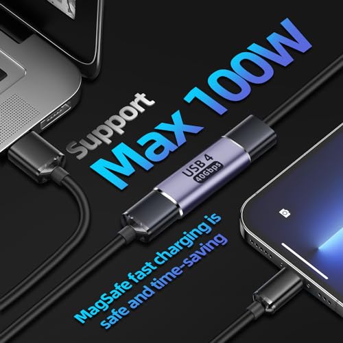 GHQXZT 100W USB C Female to Female Adapter B0D7YXYWV2