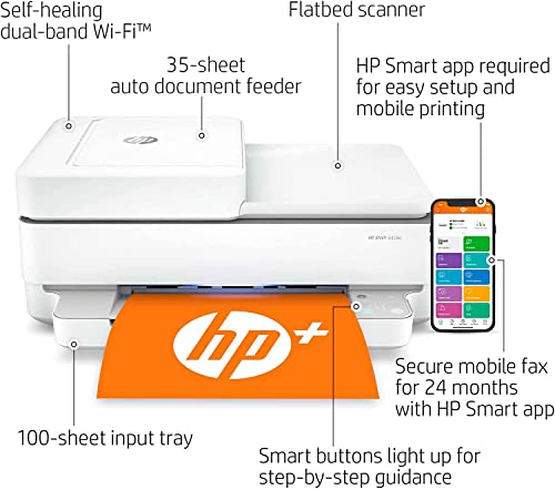 HP ENVY 6458e Wireless Inkjet Printer CRT3HPENVY6458ERB 4800x1200 dpi Auto Duplex 10 ppm