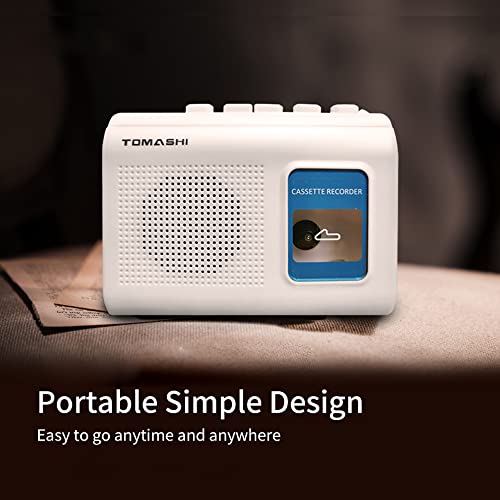 TOMASHI 4.57 x 3.54 x 1.38 inches F-119F-318F Mono Battery Powered Portable Cassette Recorder