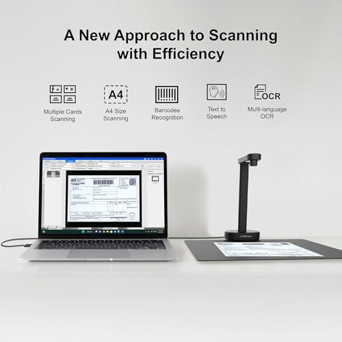 VIISAN 16MP A4 Document Scanner USB 300 dpi Document Camera