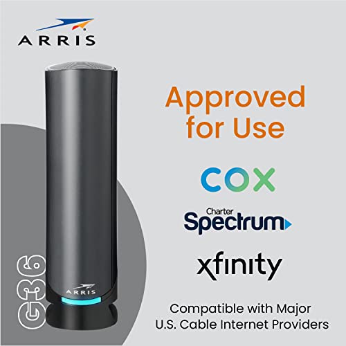 ARRIS 10" x 3" x 8" G36 Ethernet 802.11ax Access Point Wi-Fi 6 Dual-Band Router