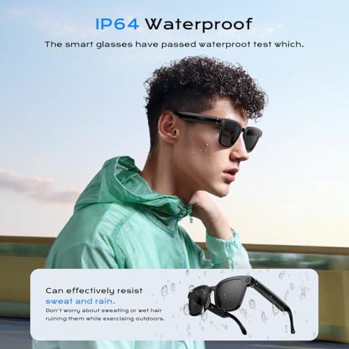 XO Simple is Beauty GS01 Bluetooth Smart Glasses 1920x1080 Digital Display 2cm Water Resistant