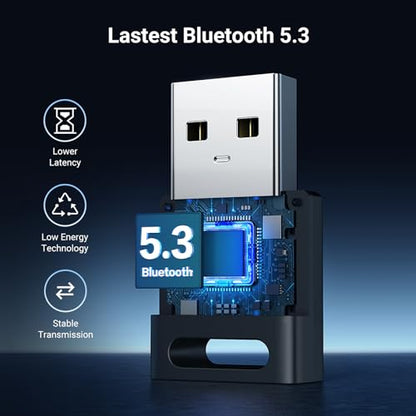 UGREEN USB Bluetooth 5.3 Adapter 1.2" x 0.63" x 0.27" 0.02 kg 5 Devices Connectivity