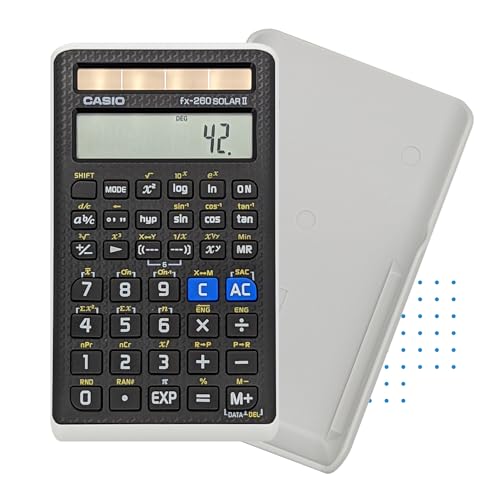 Casio 5" fx-260 SOLARII Scientific Calculator | LCD Display | Compact | Made for Educational Use