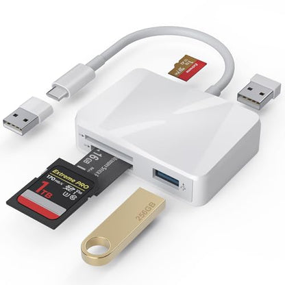 Xoqby 5 in 1 USB-C Card Reader XC5U-W