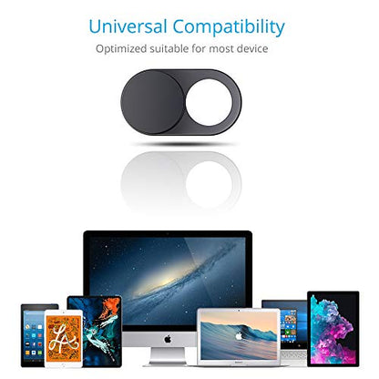 CloudValley 6-Pack WCC-6P Webcam Cover 720p HD USB Manual Focus Black