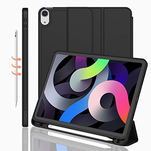 iMieet iPad Air 11-Inch Case M4/M3/M2 2024/2025/2026, iPad Air 5th/4th Generation 10.9-Inch Case - Model A2902/A2903/A2904/A2588/A2589/A2591, Black