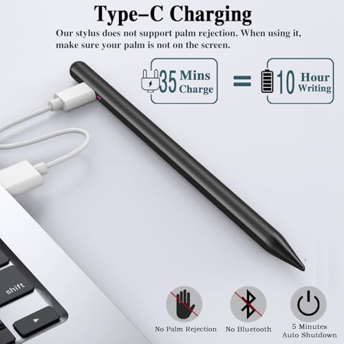 Luntak 6.5 inches Stylus Pen Model 11-A for Android and iOS Devices - Black