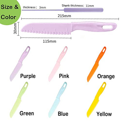 FACATH 6.0 Count SLD-06 Plastic Kitchen Knife Set