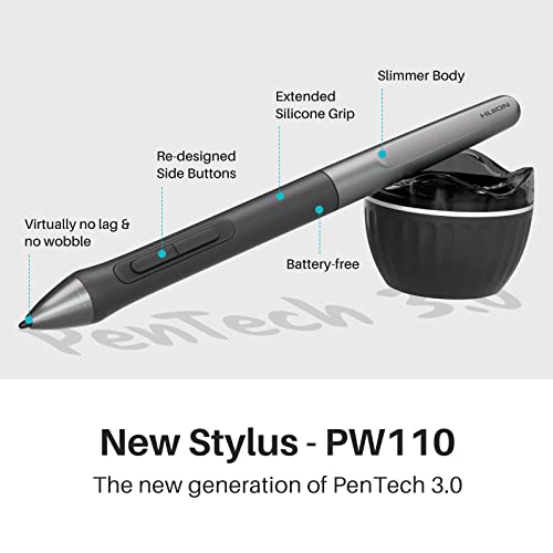 HUION 9 inch Inspiroy 2 Medium Drawing Tablet 1920x1080