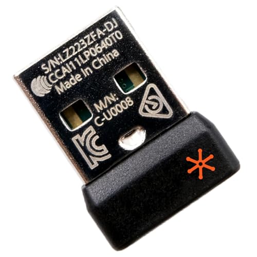 NoirVogel 1.0 Count USB Dongle Unifying Receiver Bluetooth Compatible with Windows, Linux