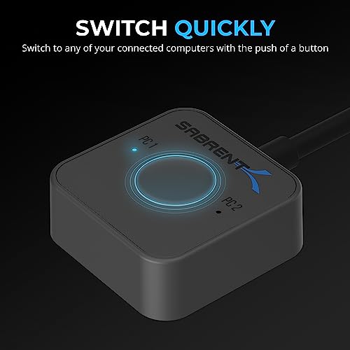 SABRENT 6.3in SB-TB4K 4K@144Hz KVM Switch 40Gbps