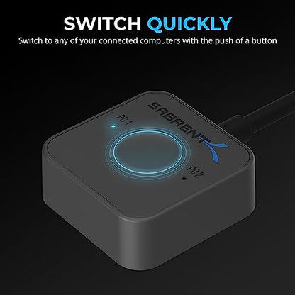 SABRENT 6.3in SB-TB4K 4K@144Hz KVM Switch 40Gbps
