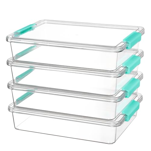 Vtopmart 14.25"L x 10.51"W x 2.83"H 4 Pack Storage Bins Model Number SBVT0003AMUS