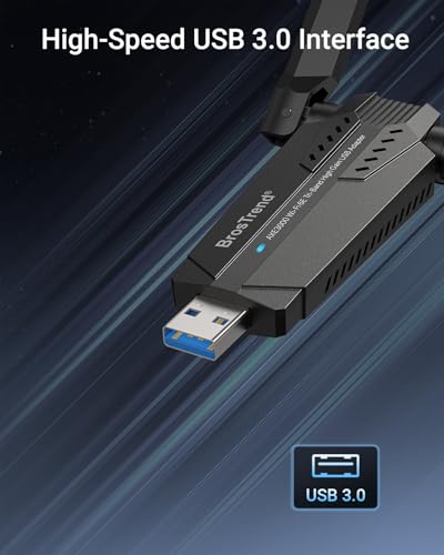 BrosTrend 3.62in AXE3000 WiFi 6E Linux USB Adapter USB 3.0