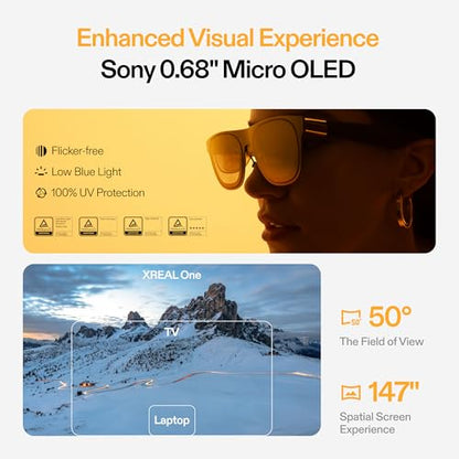XREAL 147 inch XREAL ONE 640x480 120Hz OLED Video Display Glasses