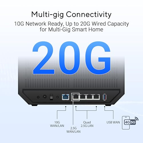 ASUS RT-BE9700 Tri-Band WiFi 7 Router 9700 Mbps