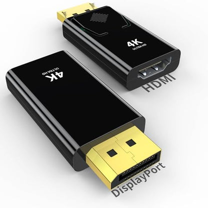 KUXIYAN 2-Pack HDMI Adapter 1-Port 1 Amp Limited Black