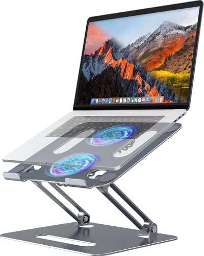 YICOSUN 10-16 Inch Portable Laptop Stand Adjustable Height Aluminum Alloy Gray