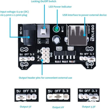 ELEGOO 235 Items Electronic Fun Kit Bundle