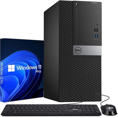 Dell OptiPlex Tower Computer Core i7-7700 16GB DDR4 SSD 512GB Windows 11 Pro