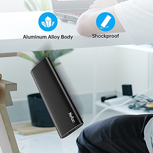 Netac 250GB Zslim Portable Solid State Drive USB 3.2 External Storage