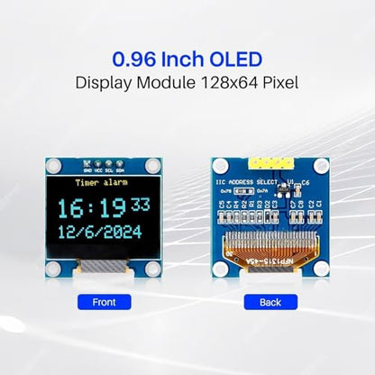 ELEGOO 0.96 Inch 3PCS EL-SM-008 128x64 OLED Display I2C Module