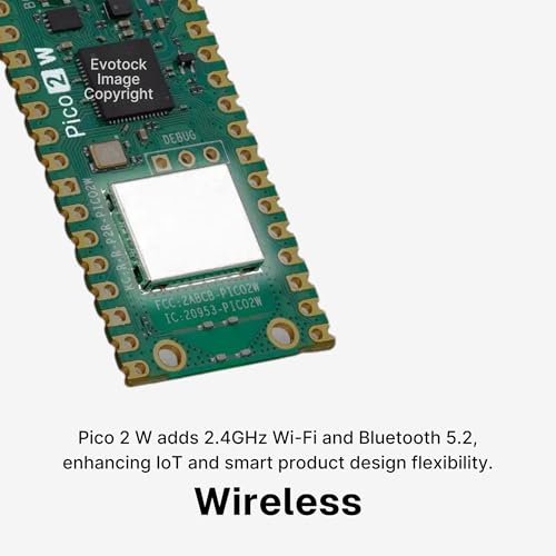 Generic 4MB Flash RAM, 520KB Dual-Core Cortex ARM RP2350 Microcontroller Board