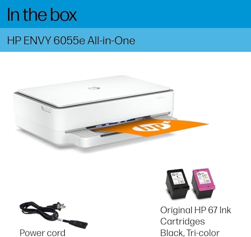 HP ENVY 6055e Color Inkjet Printer 1200 x 1200 DPI Automatic Duplex Network Ready